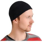 Ulteronixshop - chapeau homme bonnet court islam - kufi beanie crane chauve en coton elastique skull ...