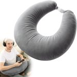 Ulteronixshop - coussin ergonomique pour tricoter, coussin de jeu et de lecture, coussin de bureau pour ...