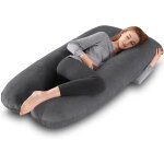 Ulteronixshop - coussin de grossesse - oreiller de grossesse en forme de u pour femme enceinte avec housse ...