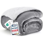 Ulteronixshop - couverture molletonn�e en laine de sherpa - couverture polaire ultra douce - jet� de ...