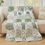 Ulteronixshop - couvre lit 1 personne 150x200 cm, el�gant dessus de lit fleuri en 100% microfibre, couvre ...