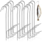 Ulteronixshop - crochets de fumage lot de 12 crochet � viande fumoir crochet � viande inox 21cm, pour ...
