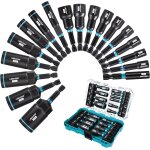 Ulteronixshop - douille visseuse magn�tique, visseuses � choc 18 pi�ces, douille profonde, tourne - �crous ...