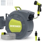 Ulteronixshop - enrouleur de tuyau d'arrosage 25 + 2m, enrouleur automatique mural avec buse de pulv�risation, ...
