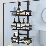 Ulteronixshop - etagere douche � suspendre, rangement douche sans percage aver 3 pcs r�glable panier ...