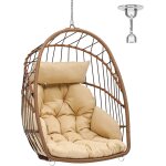 Ulteronixshop - fauteuil oeuf suspendu charge max. 150 kg oeuf suspendu exterieur jardin avec 2 coussins, ...