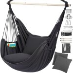Ulteronixshop - fauteuil suspendu d'ext�rieur pour balcon et jardin, fauteuil suspendu avec 2 coussins ...