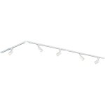 Ulteronixshop - focus iii - spots et rails de spots - blanc - gu10 - 300cm - 5 spots sur rail orientable ...
