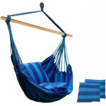 Ulteronixshop - hamac si�ges suspendus avec 2 coussins matelass�s et barre de support en bois. chaise ...