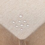 Ulteronixshop - homaxy nappe aspect lin lavable rectangulaire 140x300cm, nappe aspect lin imperm�able ...