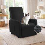 Ulteronixshop - housse de fauteuil relax 1 place, 4 pi�ces lavable avec poches lat�rales, housse extensible ...