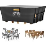 Ulteronixshop - housses imperm�ables pour meubles de patio ¿ housse de table rectangulaire et de chaise ...