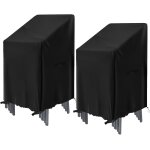 Ulteronixshop - housse de protection de chaise empilables 2 pi�ces, 72x72x120cm, imperm�able tissu oxford ...