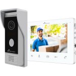 Ulteronixshop - interphone vid�o 2 fils analogique moniteur 7� hq, plaque ext�rieure ip65 ik07 anti ...