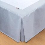 Ulteronixshop - jupe de lit cache sommier 160 x 200 ¿ longue descente jusqu�au sol ¿ r�nove et prot�ge ...