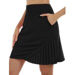 Ulteronixshop - jupe tennis femme el�gant taille elastique jupe solide �t� jupes avec poche skort