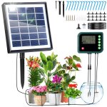 Ulteronixshop - kit arrosage automatique solaire pour jardin, systeme d'arrosage automatique goutte a ...