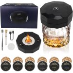 Ulteronixshop - kit de fumoir � whisky electrique, 6 ar�mes de copeaux de bois, fumoir � cocktail rechargeable ...