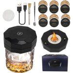 Ulteronixshop - kit fumoir � whisky �lectrique avec 6 ar�mes - rechargeable par usb - accessoires d'ar�me ...