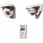 Ulteronixshop - kit de poulies pour pergola coulissante blanc 3 poulies (2 centrales + 1 lat�rale) nylon ...