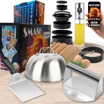 Ulteronixshop - kit smash burger - set professionnel en acier inoxydable certifi� comprend smasher �crase ...
