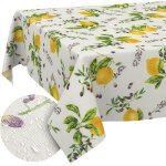 Ulteronixshop - nappe en tissu lavable en coton et polyester - citron - 160 x 140 cm - pour l'int�rieur ...