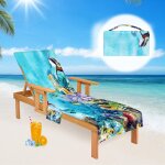 Ulteronixshop - ocean housse de protection pour chaise longue de jardin en microfibre a s�chage rapide ...