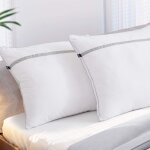 Ulteronixshop - oreillers 60x60 lot de 2, anti - acarien et hypoallerg�nique, oreiller gonflant avec ...