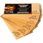 Ulteronixshop - pack de 6 planches � griller xxl - planches � griller en bois de c�dre - planches � fumer ...