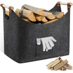Ulteronixshop - panier bois chauffage feutre epais extra avec poign�e renforc�e, paniers buches chemin�e ...