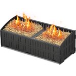 Ulteronixshop - panier � pellets, 48 × 20 × 17, 5 cm, 5 kg panier de combustion � granul�s pour chemin�es ...