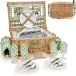 Ulteronixshop - panier de pique - nique pour 4 personnes, paniers de pique - nique isothermes en saule ...