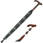 Ulteronixshop - parapluie de support r�glable en hauteur avec poign�e en bois