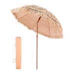 Ulteronixshop - parasol hawa�en, 2 m parasol exotique inclinable avec toit chaume pp, 8 baleines m�talliques, ...