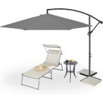 Ulteronixshop - parasol de jardin d�port�, manivelle, ¿ 300 cm, housse de protection, inclinable, stable, ...