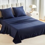 Ulteronixshop - parure de lit 180x200, draps de lit 2 personnes, ensemble de draps 4 pi�ces, coton lav�, ...