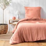 Ulteronixshop - parure de lit 2 pi�ces (140 x 200 cm) angelia rose, gaze de coton unie