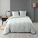 Ulteronixshop - parure de lit 3 pi�ces (240 x 220 cm) sequoia vert, microfibre imprim�e