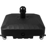 Ulteronixshop - pied de parasol rond de 20 l avec 4 roulettes, support de parasol rond, support de parasol ...