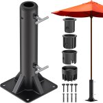 Ulteronixshop - pied parasol, support de tube de parapluie base stable pour parasol 30cm hauteur avec ...