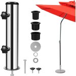 Ulteronixshop - pied de parasol, tube de parasol socle de parasol ext�rieur pour m�t de parasol de Ø ...