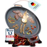 Ulteronixshop - plaque de cuisson , Ø 35 cm, en fonte, ronde, noire - id�ale pour les po�les � foudre ...