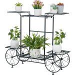 Ulteronixshop - porte plante fer forg�, etag�re plante avec 6 tablettes, support pot de fleurs en forme ...