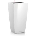 Ulteronixshop - pot de fleurs d'interieur ¿ premium cubico ¿ r�serve d'eau int�gr�e ¿ coloris blanc ...