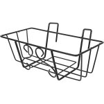 Ulteronixshop - pot de fleurs a suspendre en forme de balcon rectangulaire pour ext�rieur en fer noir, ...