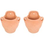 Ulteronixshop - pot de fleur suspendu en terre cuite 17x17x22cm jardini�re murale pour plantes succulentes ...