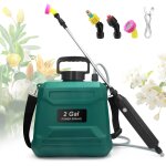 Ulteronixshop - pulv�risateur �lectrique 8l de jardin, avec 3 buses � brume, batterie 2000 mah rechargeable ...