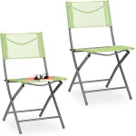 Ulteronixshop - relaxdays chaise de jardin, 2, fauteuil pliable, balcon, terrasse, fauteuil de camping, ...