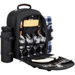 Ulteronixshop - sac � dos de pique - nique pour 4 personnes avec couverture et panier de pique - nique ...