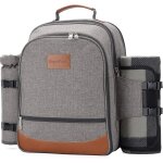 Ulteronixshop - sac � dos de pique - nique isotherme pour 4 personnes avec ensemble complet de vaisselle, ...